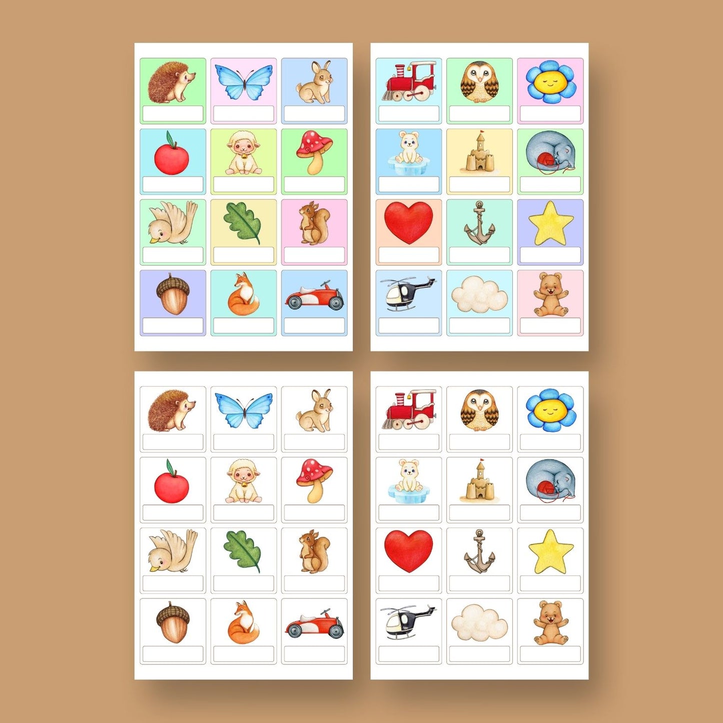 Piktogrammas ar vārdu (24 gab.)