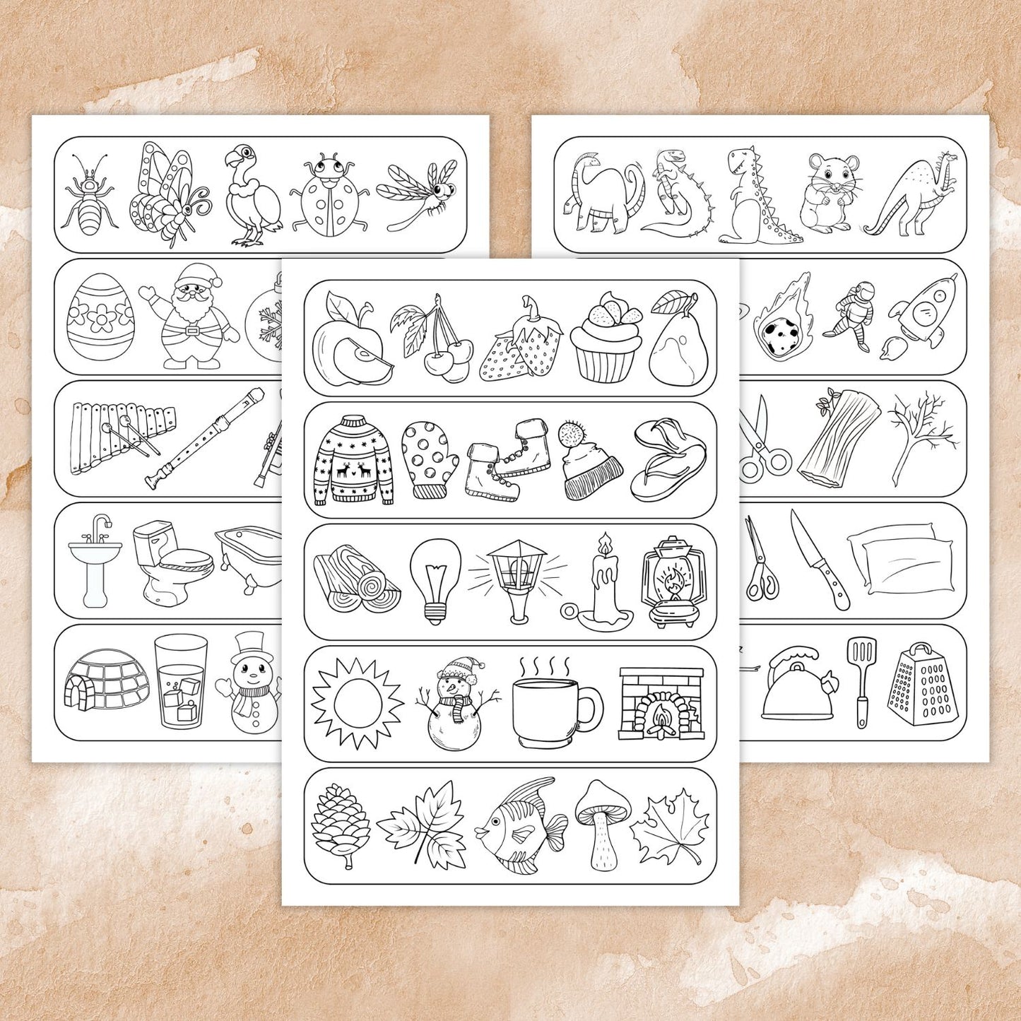 Atrodi lieko (20 melnbaltas kartītes)