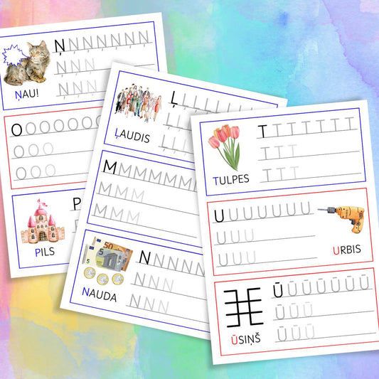 Drukāto burtu rakstīšana drukāto burtu darba lapas uzdevumi par drukātajiem burtiem baltaita