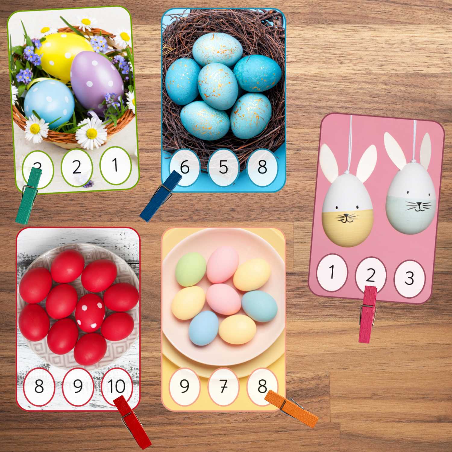 Lieldienu olas skaitīšanas knaģu spēle baltaita