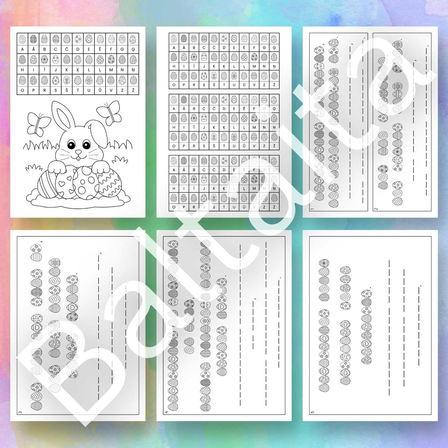 Lieldienu ticējumu atšifrēšana Lieldienu ticējumi par Lieldienām darba lapas