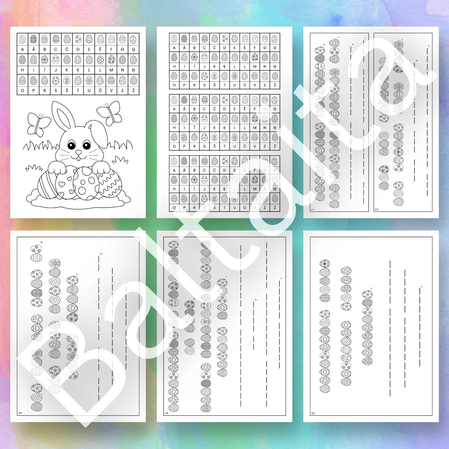 Lieldienu ticējumu atšifrēšana Lieldienu ticējumi par Lieldienām darba lapas