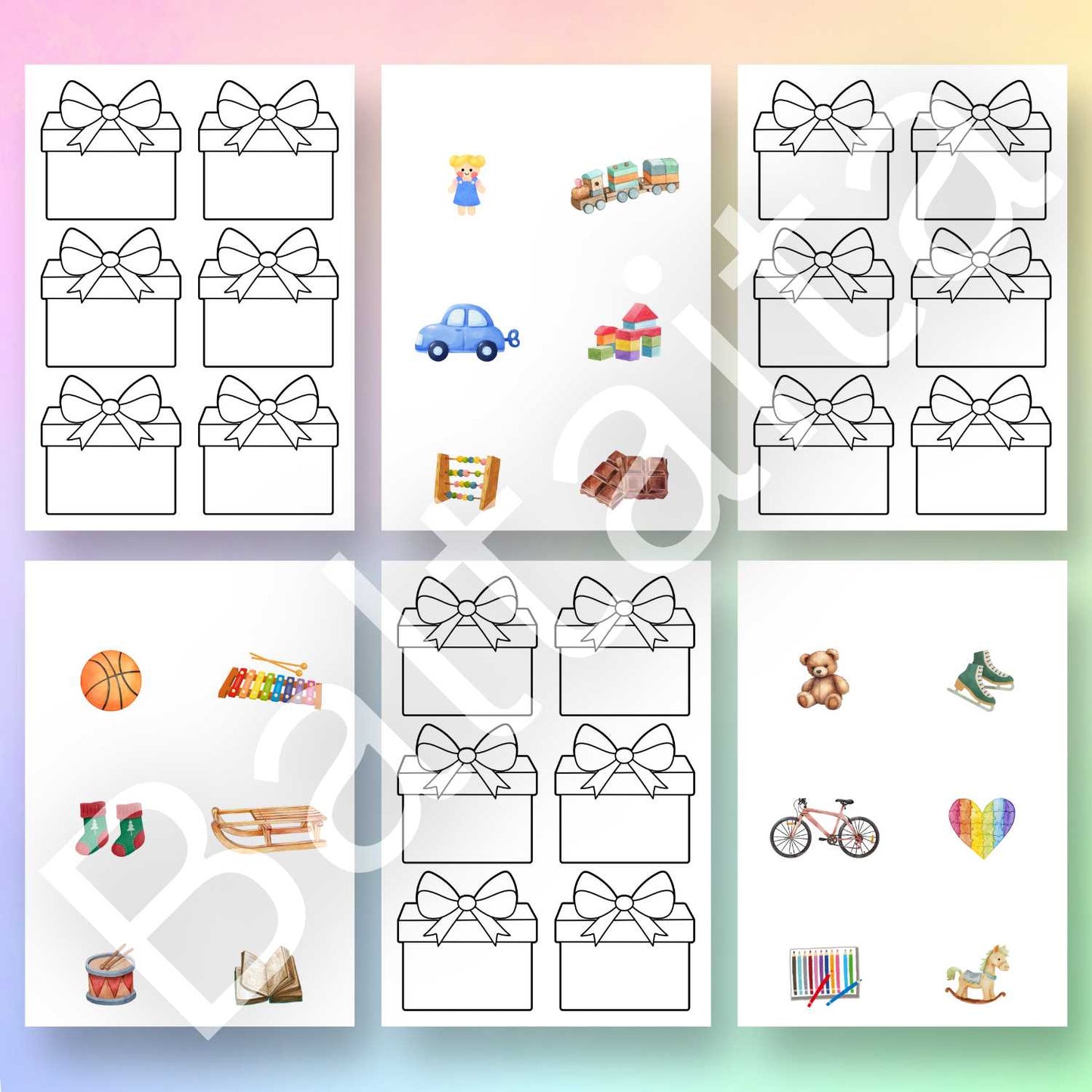 Ziemassvētku dāvanas - spēle ar lukturīti baltaita