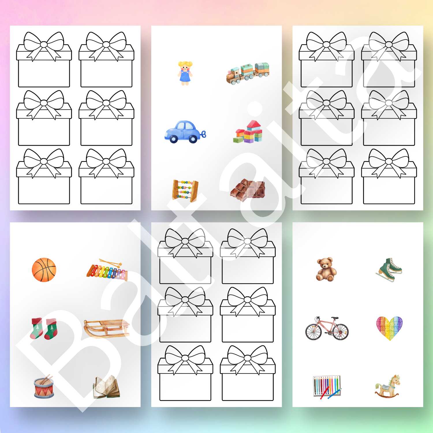 Ziemassvētku dāvanas - spēle ar lukturīti baltaita