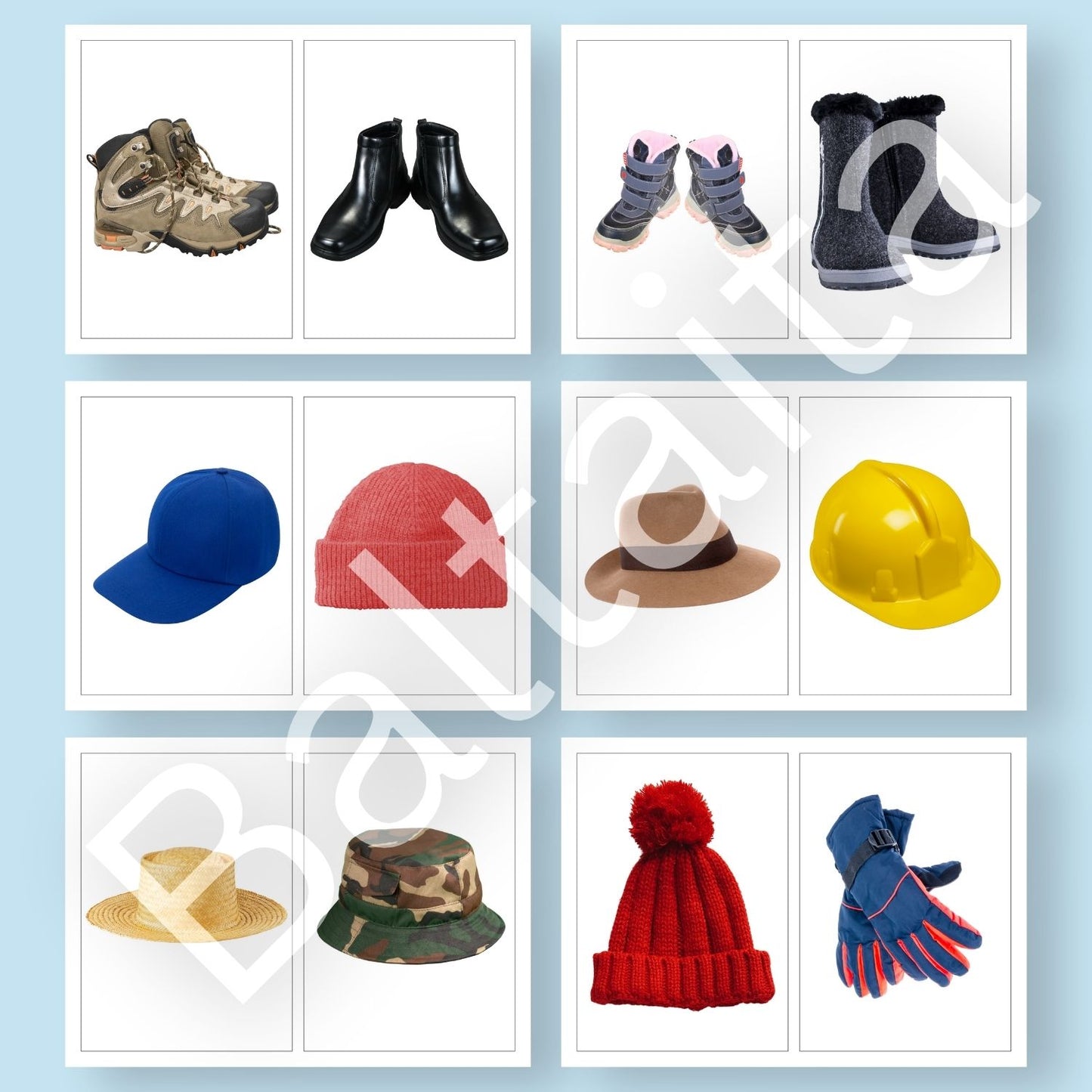 apģērbu fotogrāfijas grupēšana ķivere cimdi cepure naģene platmale