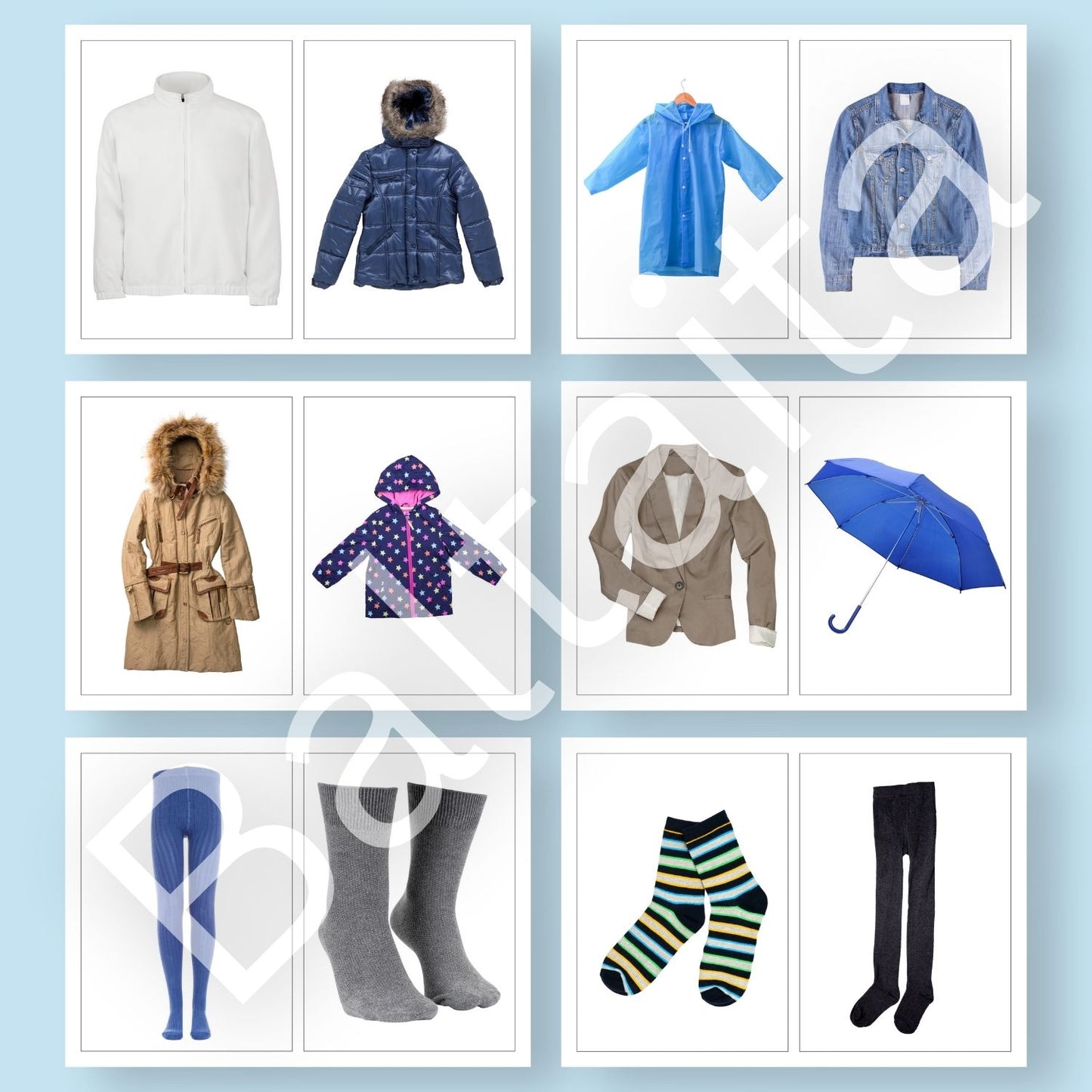 apģērbu fotogrāfijas grupēšana lietussargs zeķubikses zeķes lietusmētelis