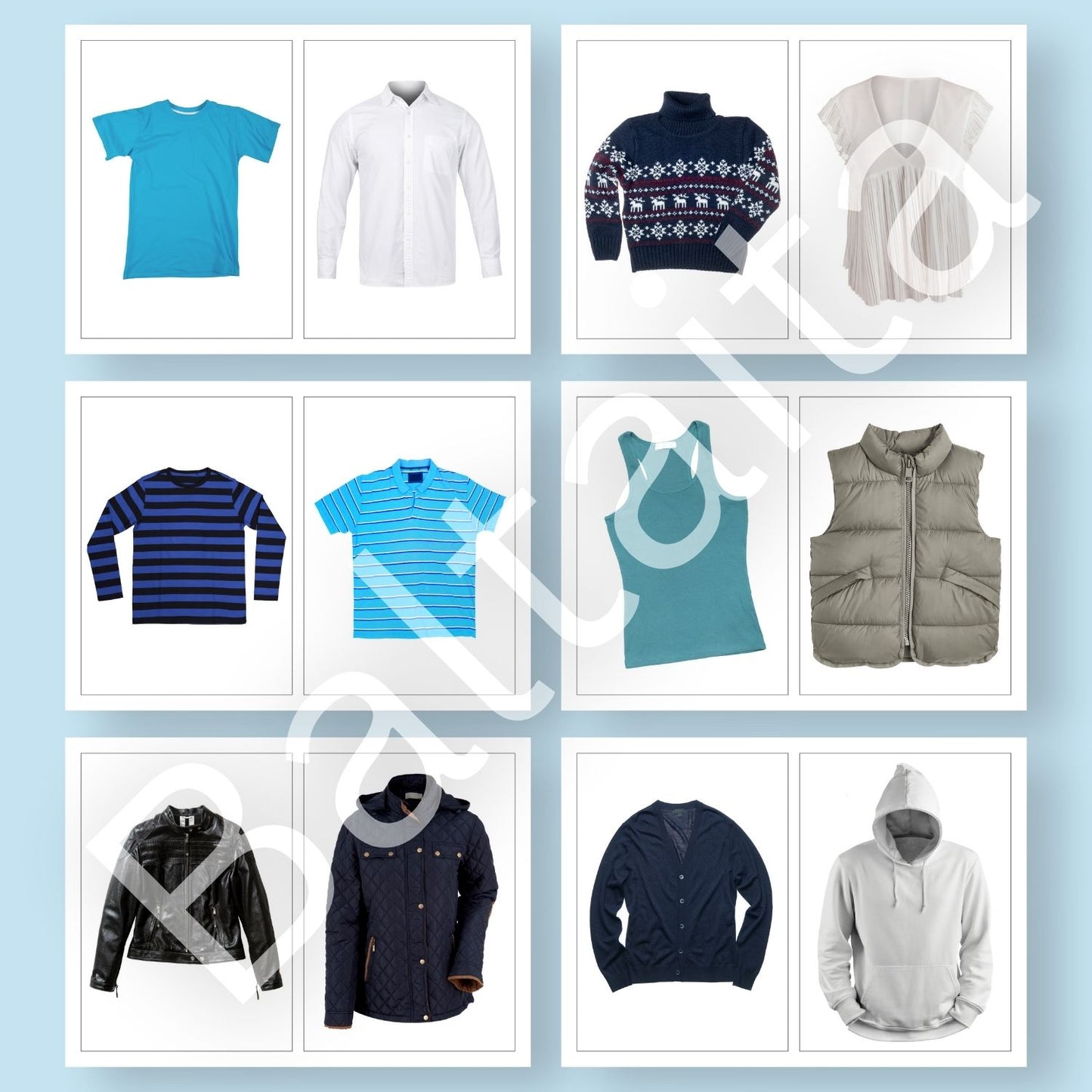 apģērbu fotogrāfijas grupēšana veste krekls t krekls kardigans