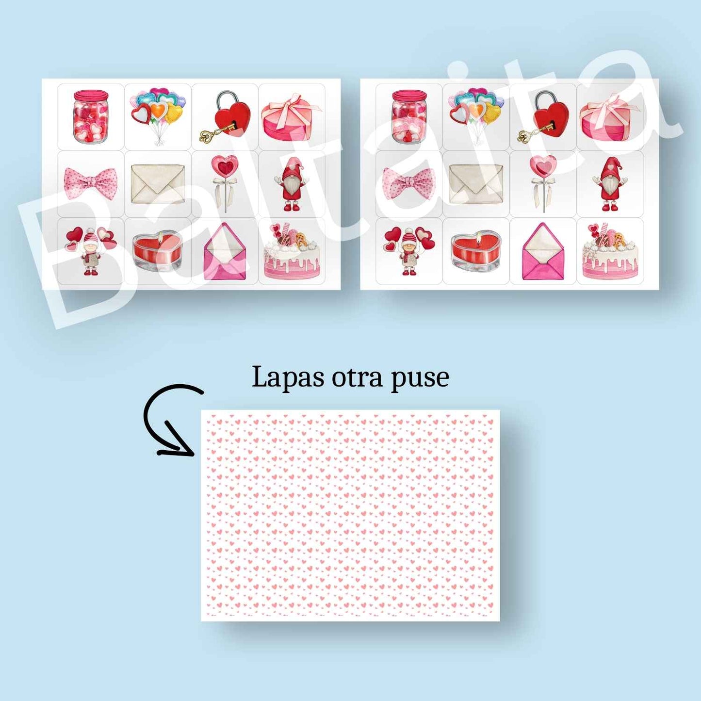 atmiņas spēle valentīndiena