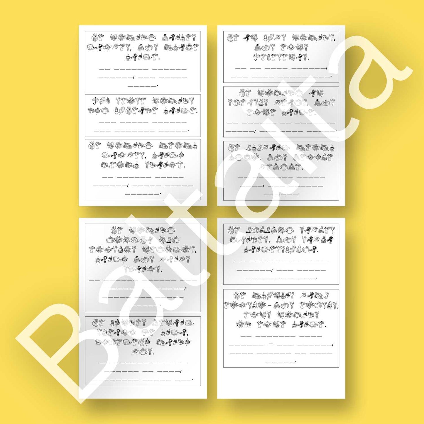 baltaita uzdevumi darba lapas atšifrēšanai ticējumi par rudeni