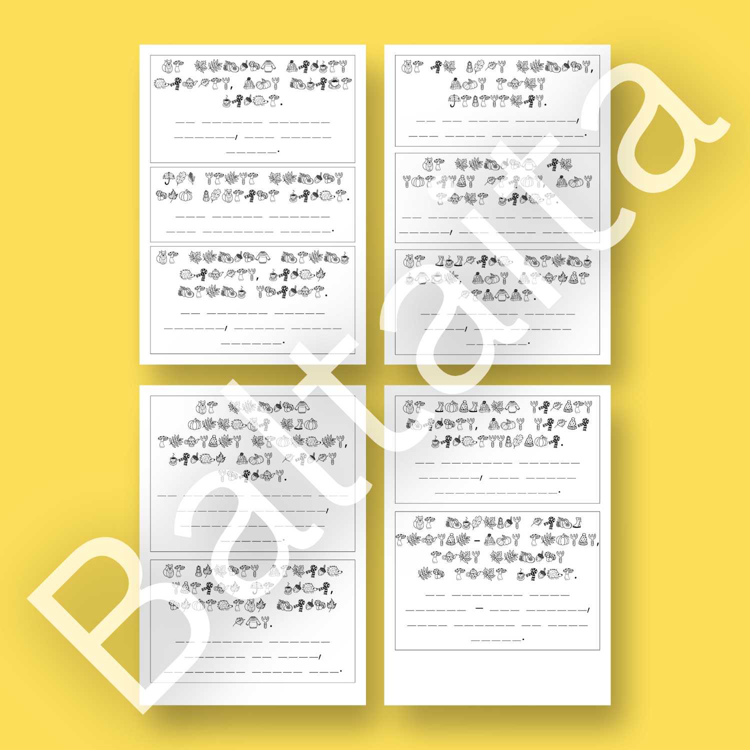 baltaita uzdevumi darba lapas atšifrēšanai ticējumi par rudeni