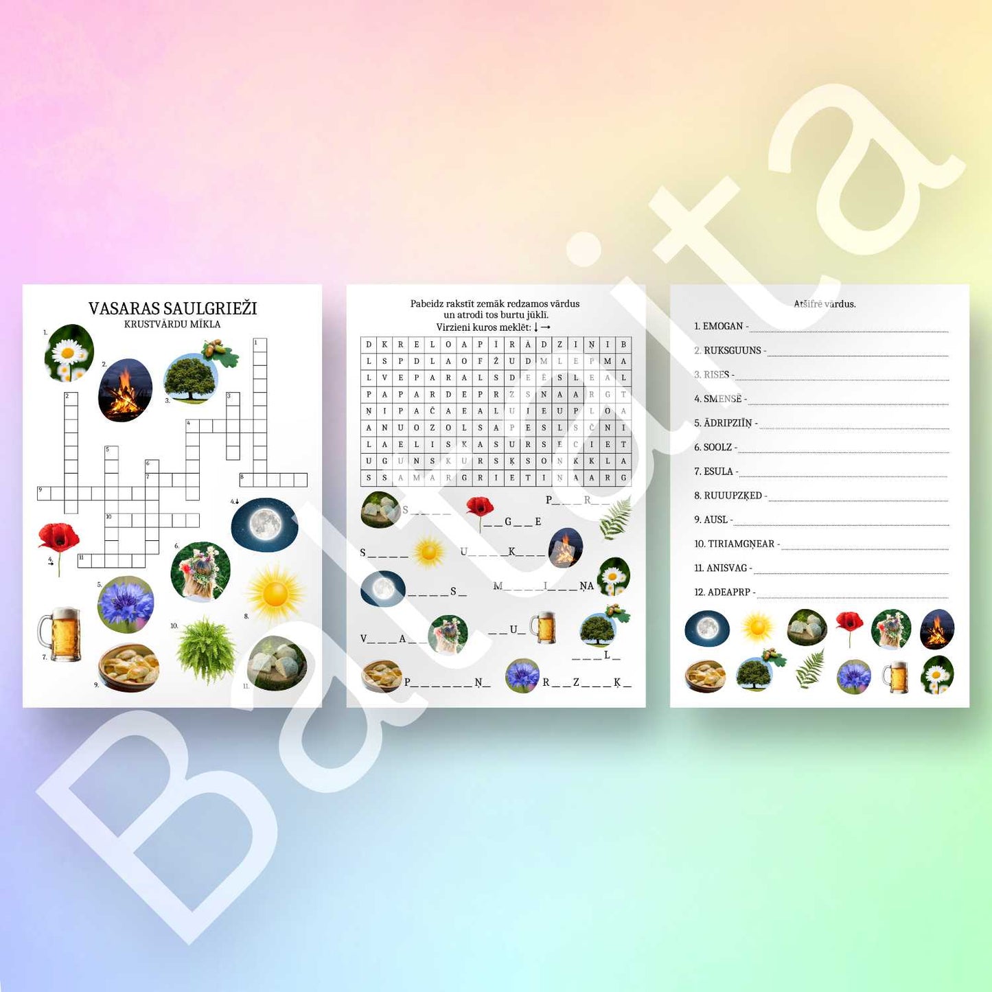 burtu jūklis vārdu atjautības uzdevumi baltaita līgo jāņi