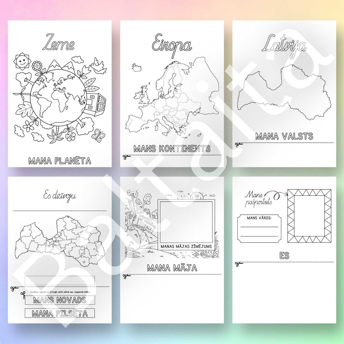darba lapas manas mājas baltaita mana planēta mana valsts pašportrets