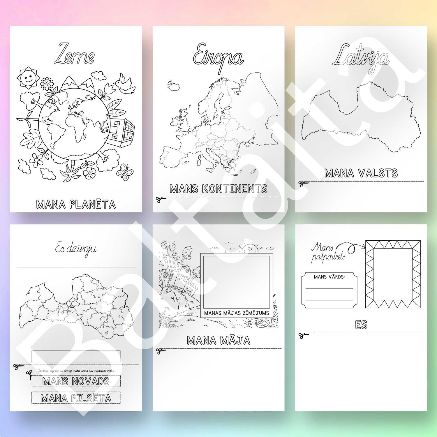 darba lapas manas mājas baltaita mana planēta mana valsts pašportrets
