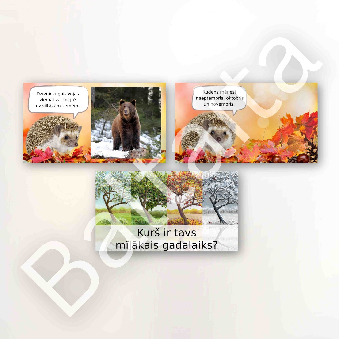 Prezentācija "Gadalaiku pārmaiņas"