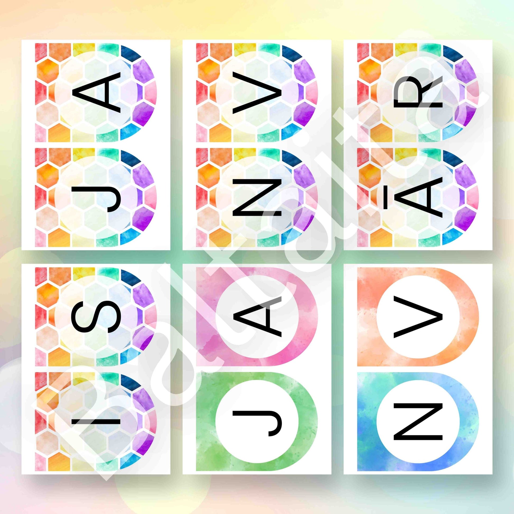 krāsaini karodziņi janvāris dažādi dizaini krāsaini