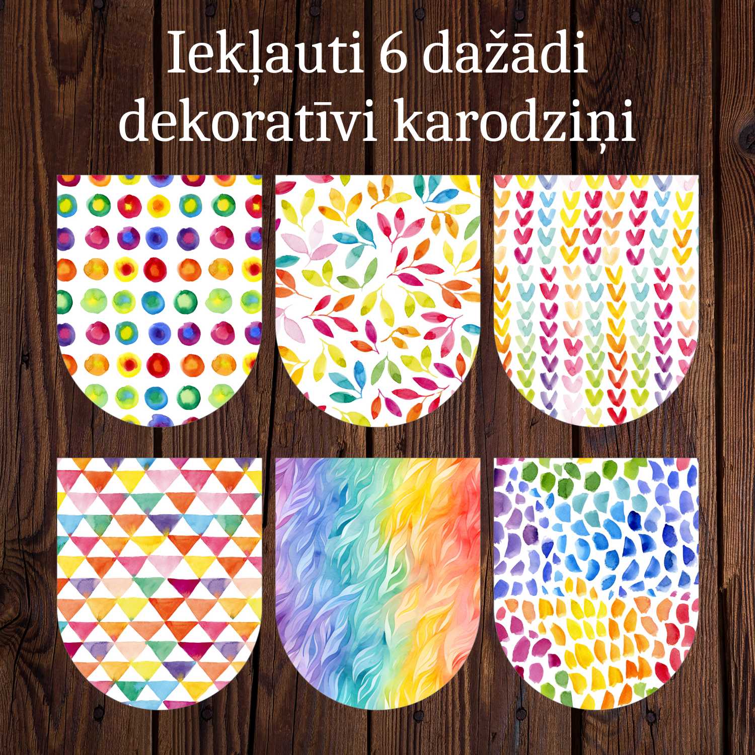 krāsaini karodziņi dekoratīvi karodziņi uzrakstiem baltaita