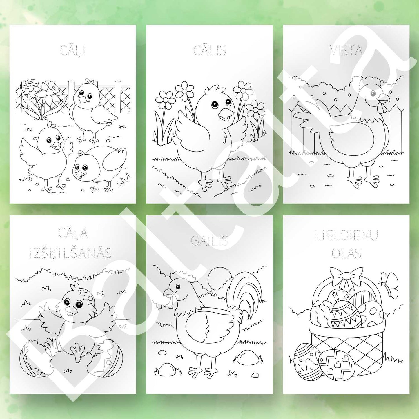 krāsojamās lapas Lieldienas darba lapas Lieldienām baltaita.lv