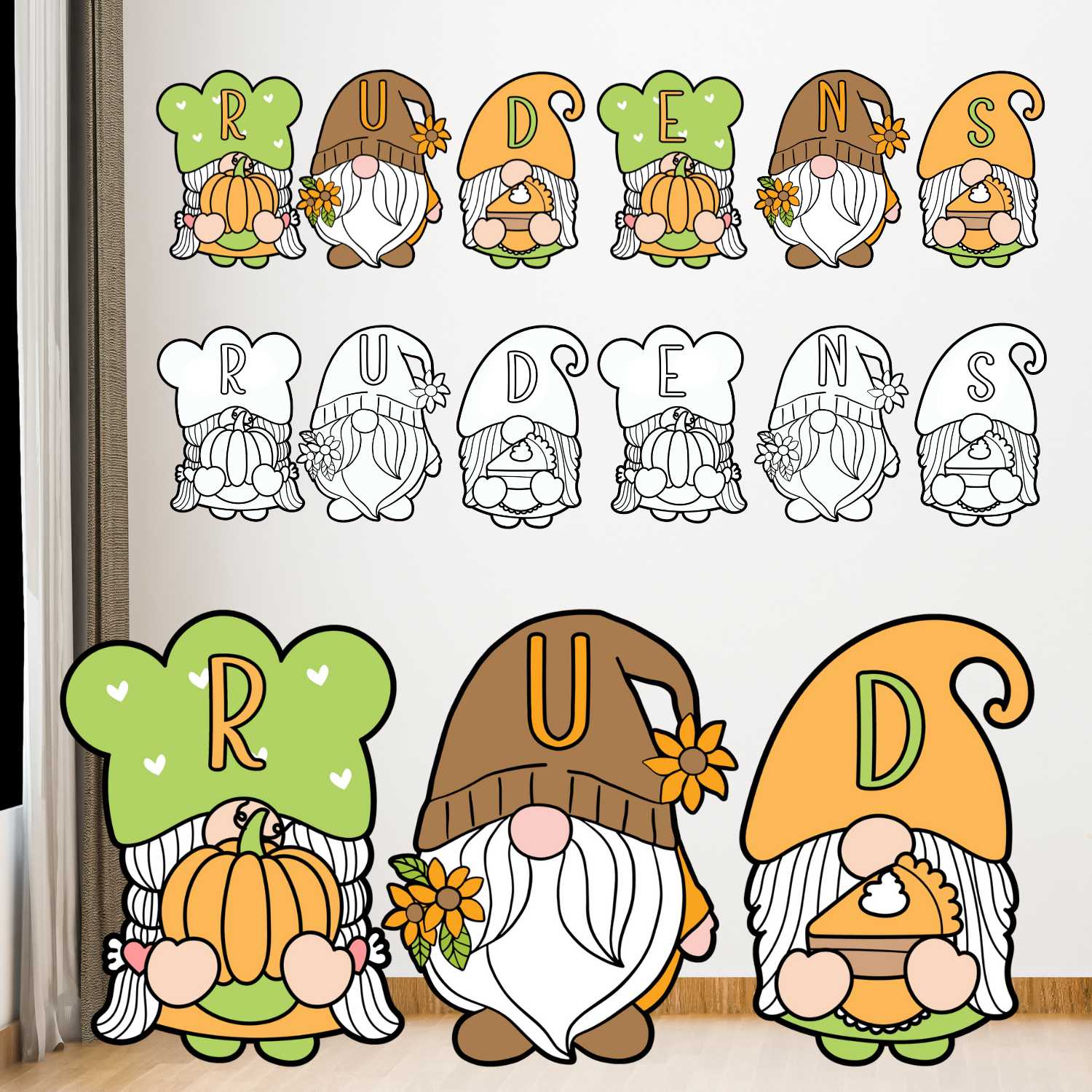 rudens karodziņi krāsains noformējums rudens baltaita