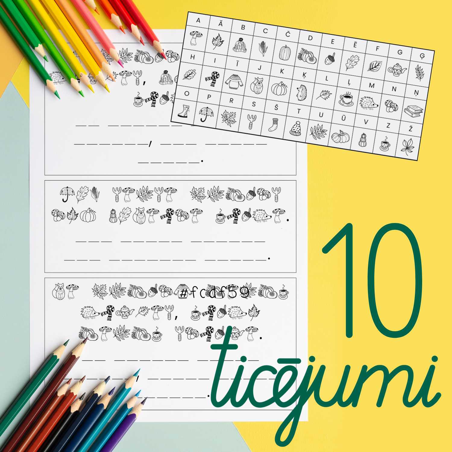 rudens ticējumi atšifrešanas uzdevumi darba lapas baltaita