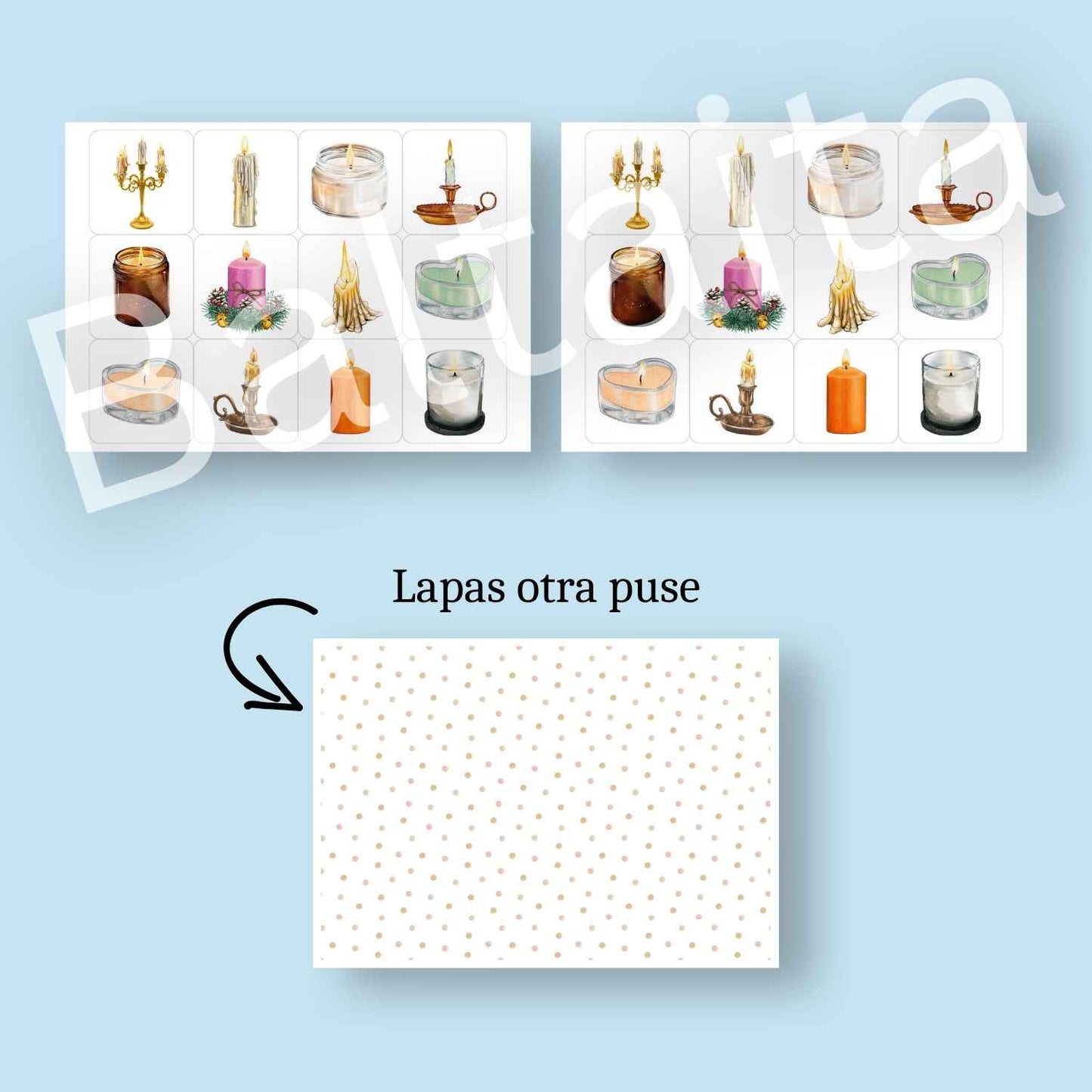 Atmiņas spēle - sveču diena