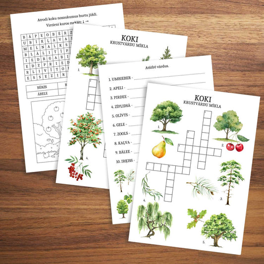 vārdu spēles koki Latvijas koki krustvārdu mīklas baltaita