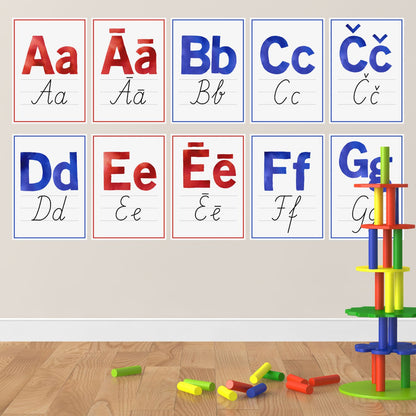 Alfabēta plakāti - patskaņi un līdzskaņi