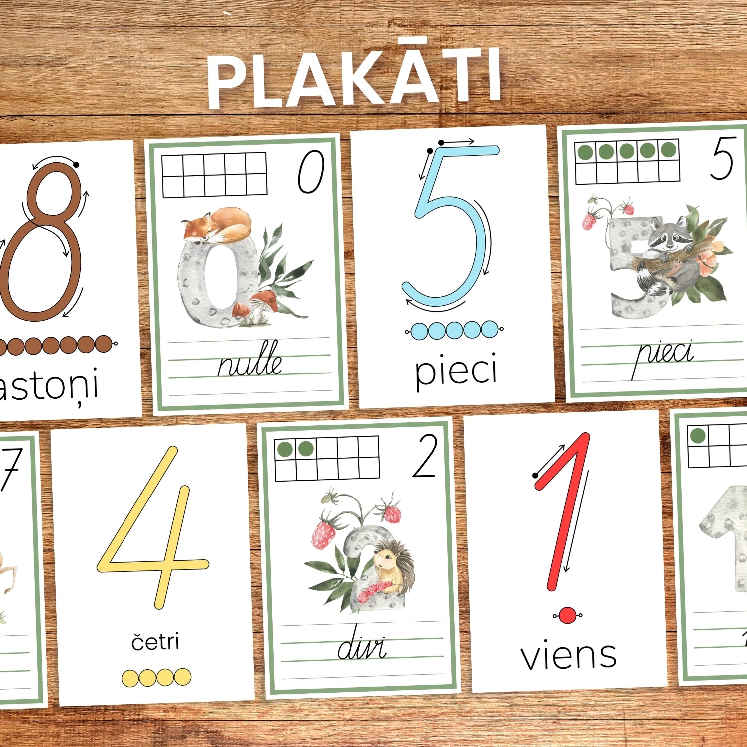 Ciparu darba lapas uzdevumi par cipariem un skaitļiem ciparu rakstīšana mācāmies ciparus baltaita plakāti par cipariem