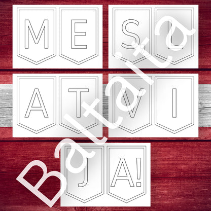 Daudz laimes, Latvija Baltaita krāsojami karodziņi Latvija