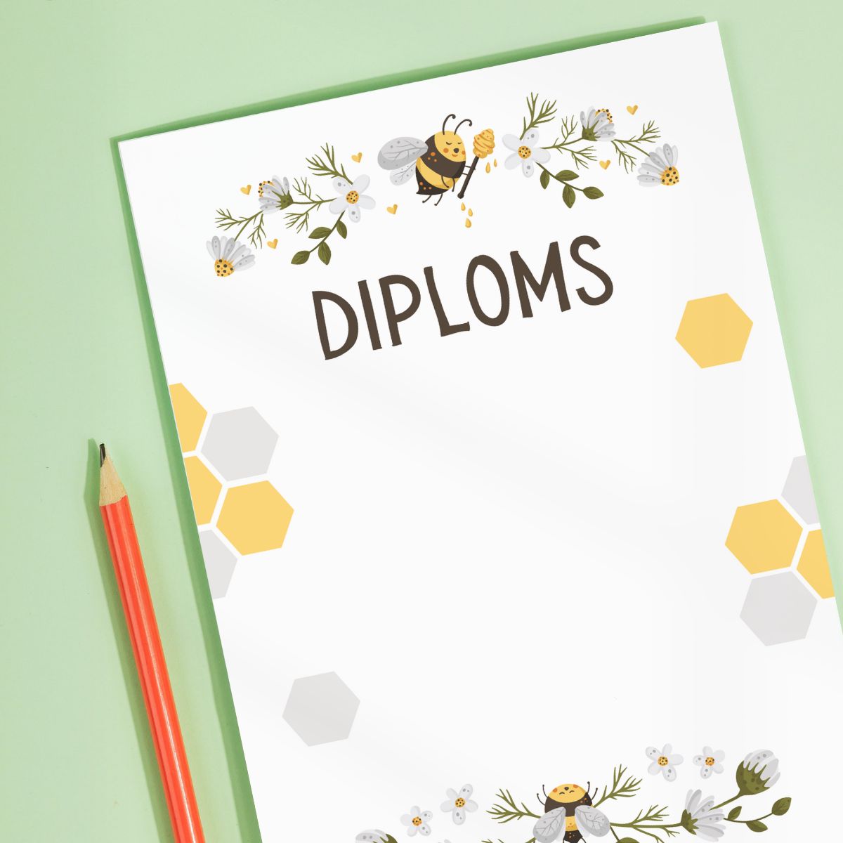 Diploms, Atzinība, Pateicība - Bitītes bērniem