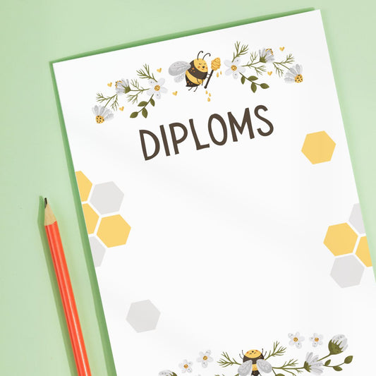 Diploms, Atzinība, Pateicība - Bitītes bērniem