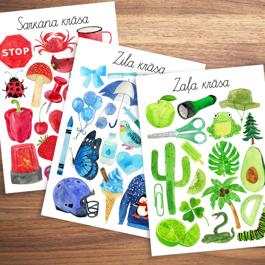 Krāsu plakāti krāsaini plakāti bērniem plakāti par krāsām baltaita krāsu plakāti