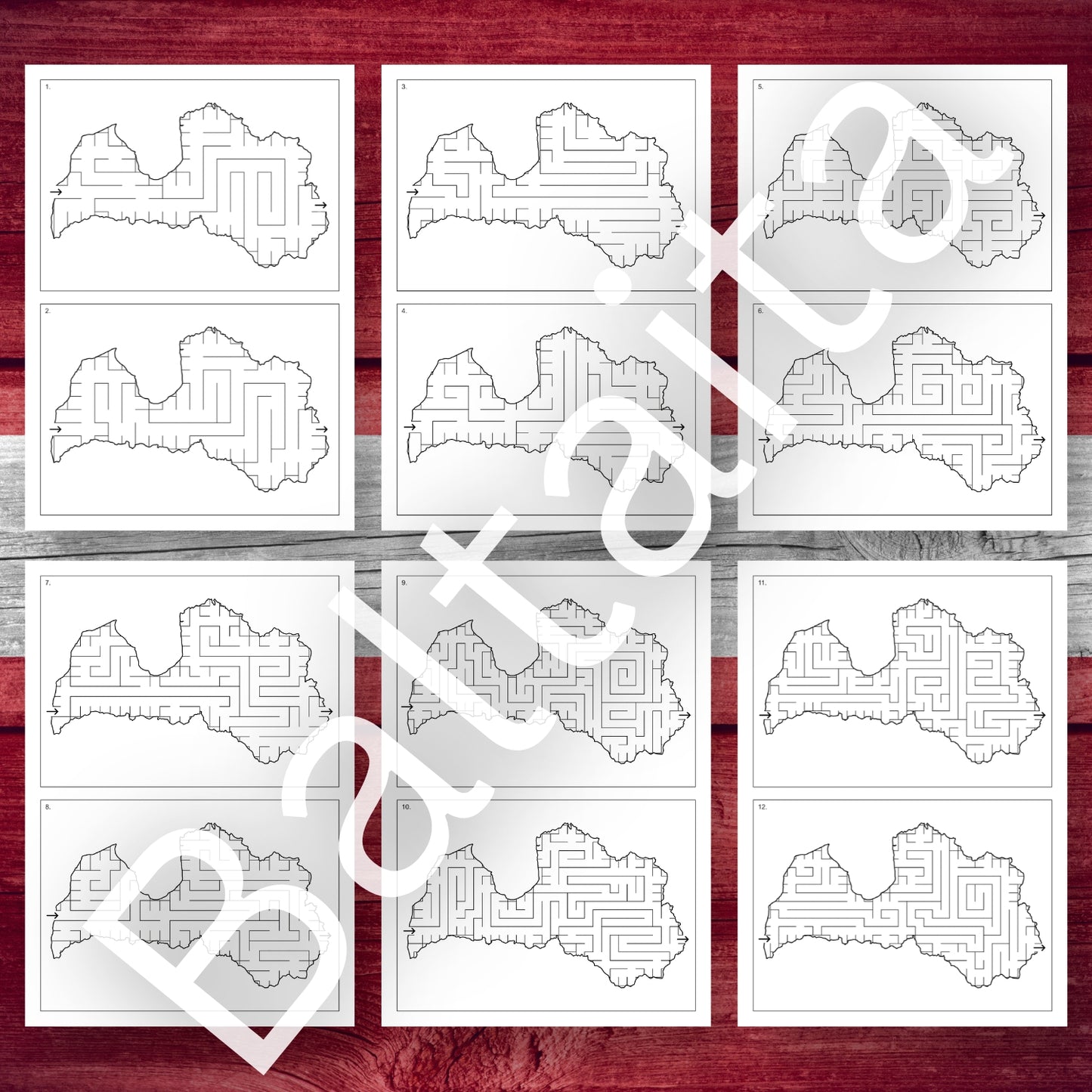 Labirinti - Latvija spēles un aktivitātes pirmsskola un sākumskola Baltaita