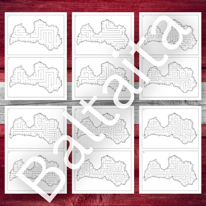 Labirinti - Latvija spēles un aktivitātes pirmsskola un sākumskola Baltaita