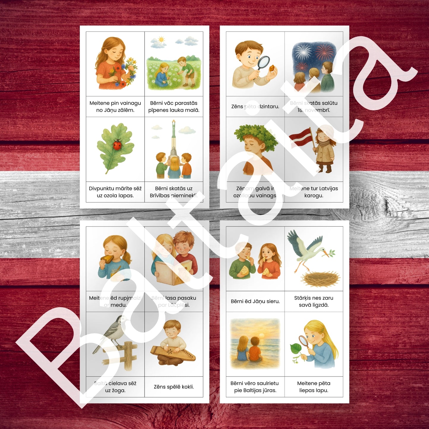 Lasīšanas kartītes - Latvija