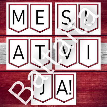 Latvijas tematika noformējums mācību telpai Baltaita Daudz laimes, Latvija