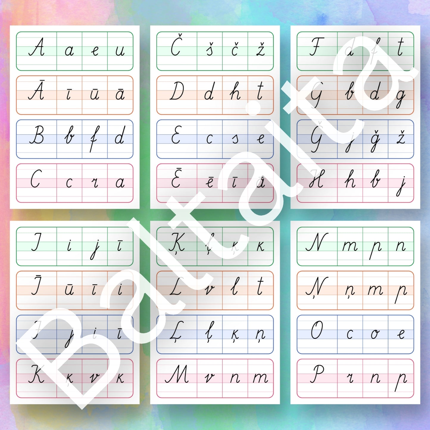 Rakstīto alfabēta burtu knaģu kartītes alfabēta spēle rakstītie burti baltaita